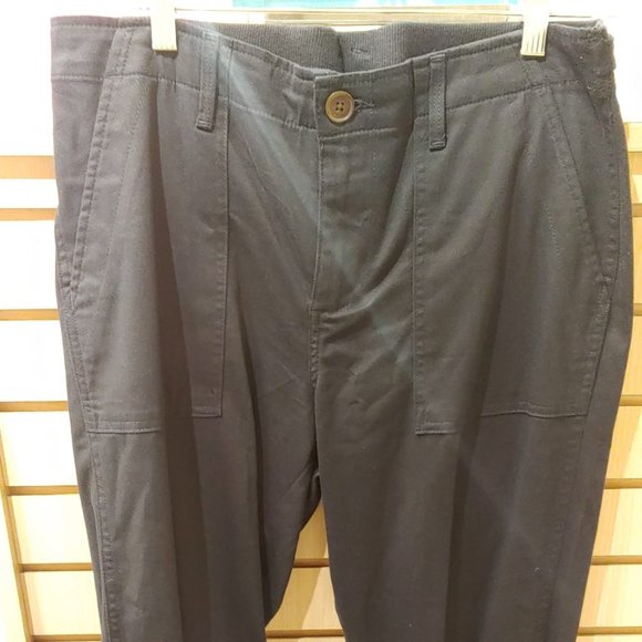 TOMMY HILFIGER Womens Roll-Cuff Capri Pant Navy Blue - Picture 5 of 6